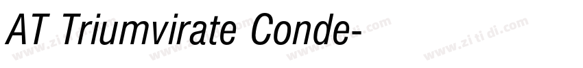 AT Triumvirate Conde字体转换